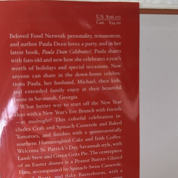 Paula Deen Celebrates! Best Dishes - Recipes Family Style Cookbook EUC - Picture 2 of 7